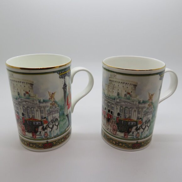 Tea Coffee Bone China Mug Cup England Horseguards Palace Carriage Clock Towers - Picture 3 of 13